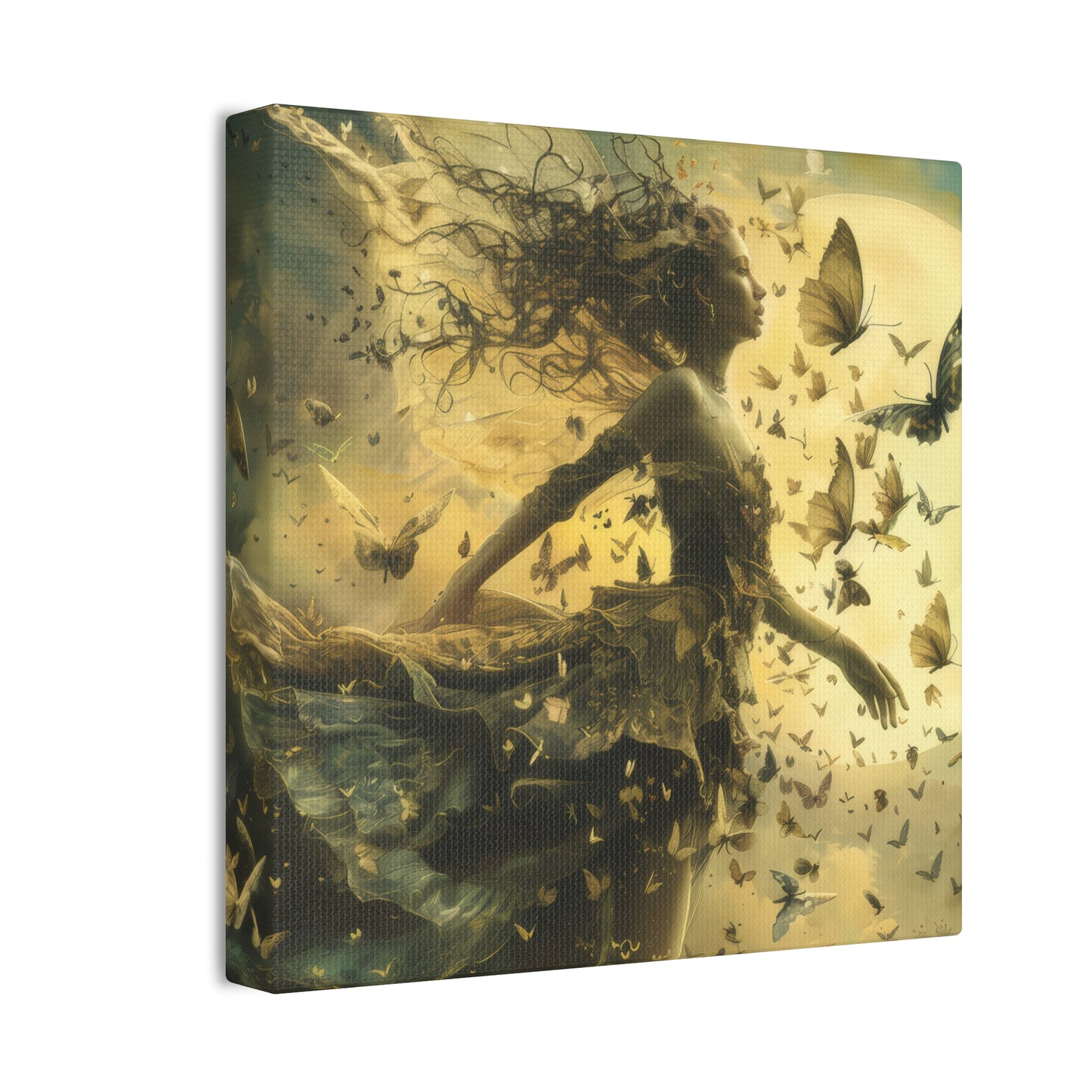 Butterflies and Fairies - Canvas Stretched, 0.75"