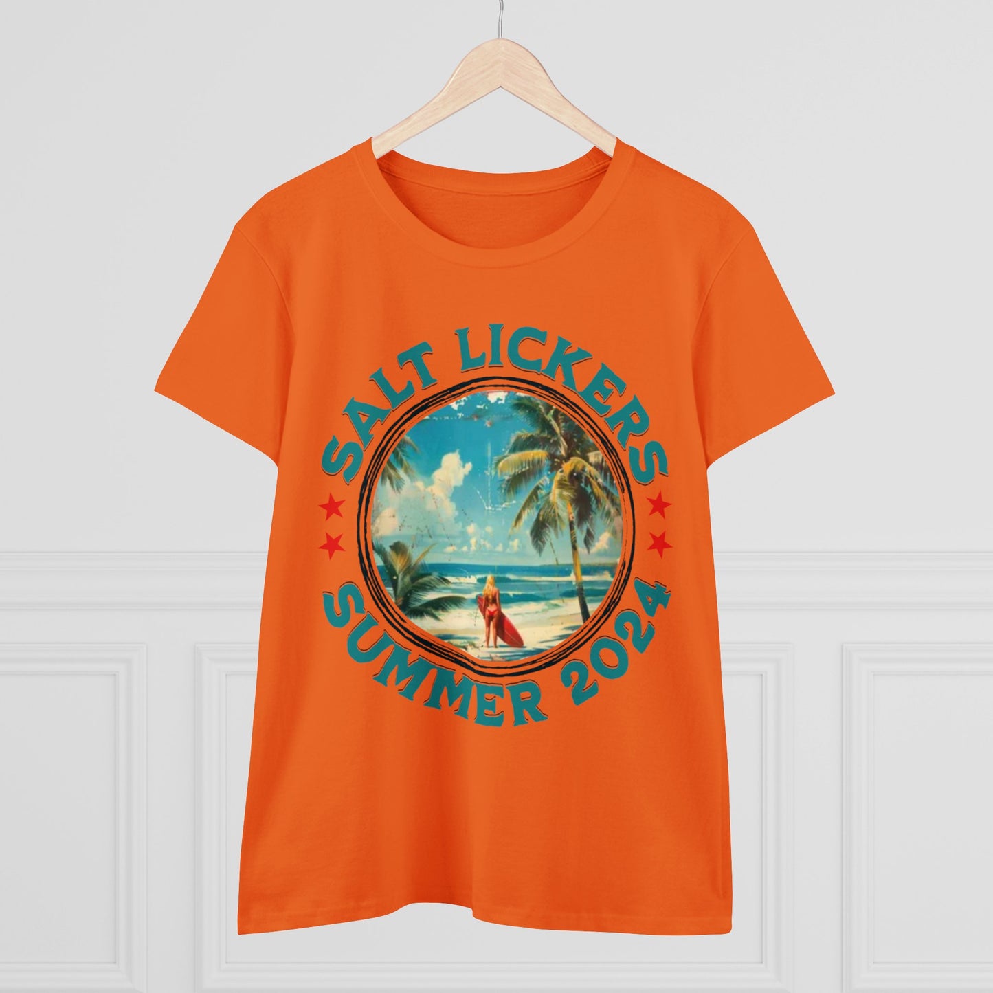 Surfing - Women's Midweight Cotton Tee