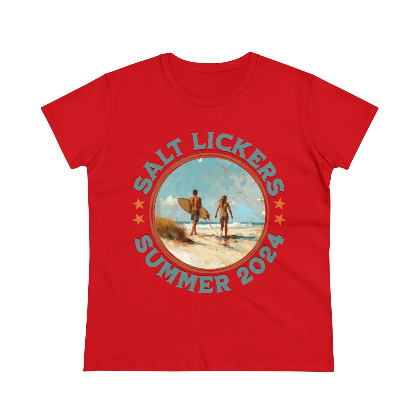 Surfing - Women's Midweight Cotton Tee