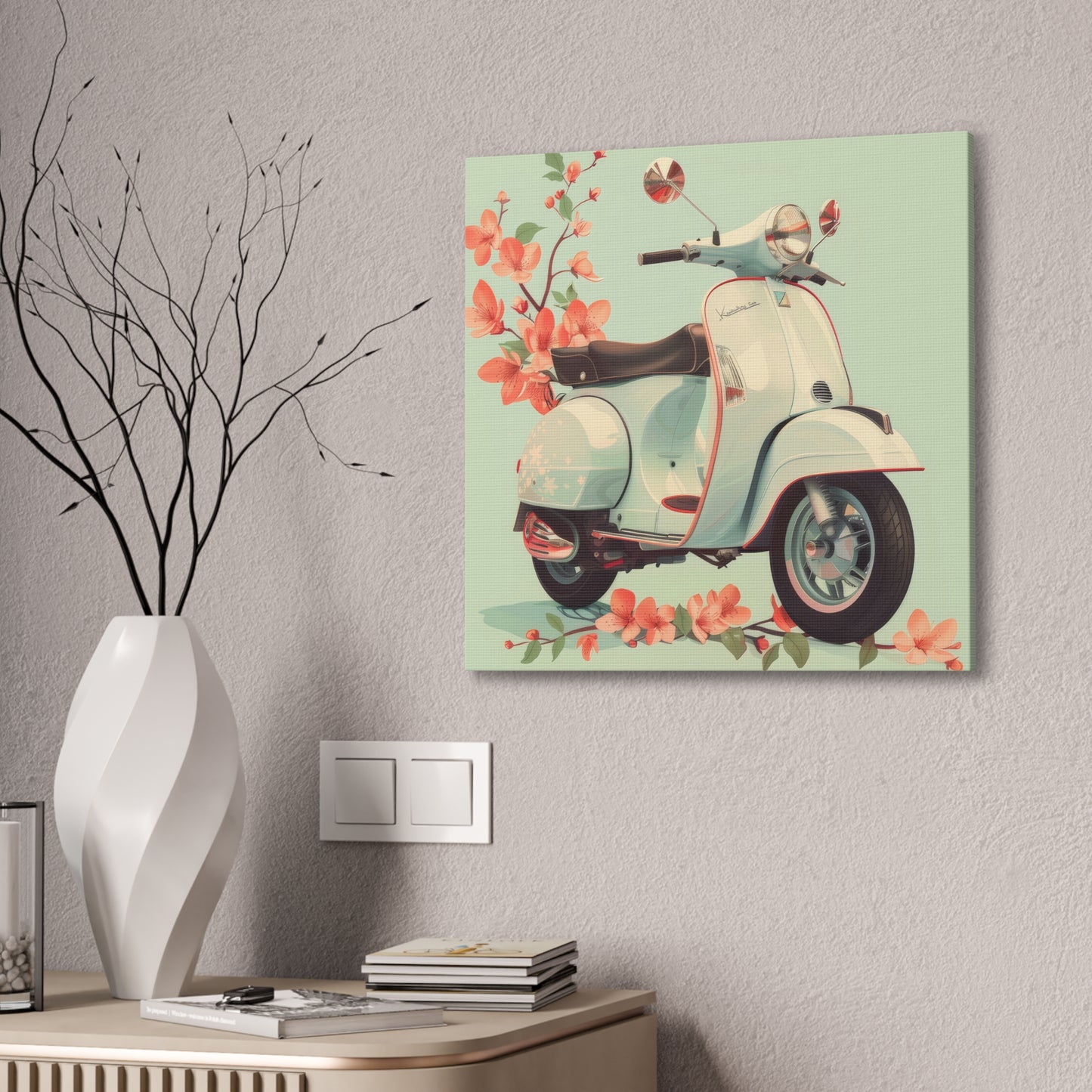Scooter - Canvas Stretched, 0.75"