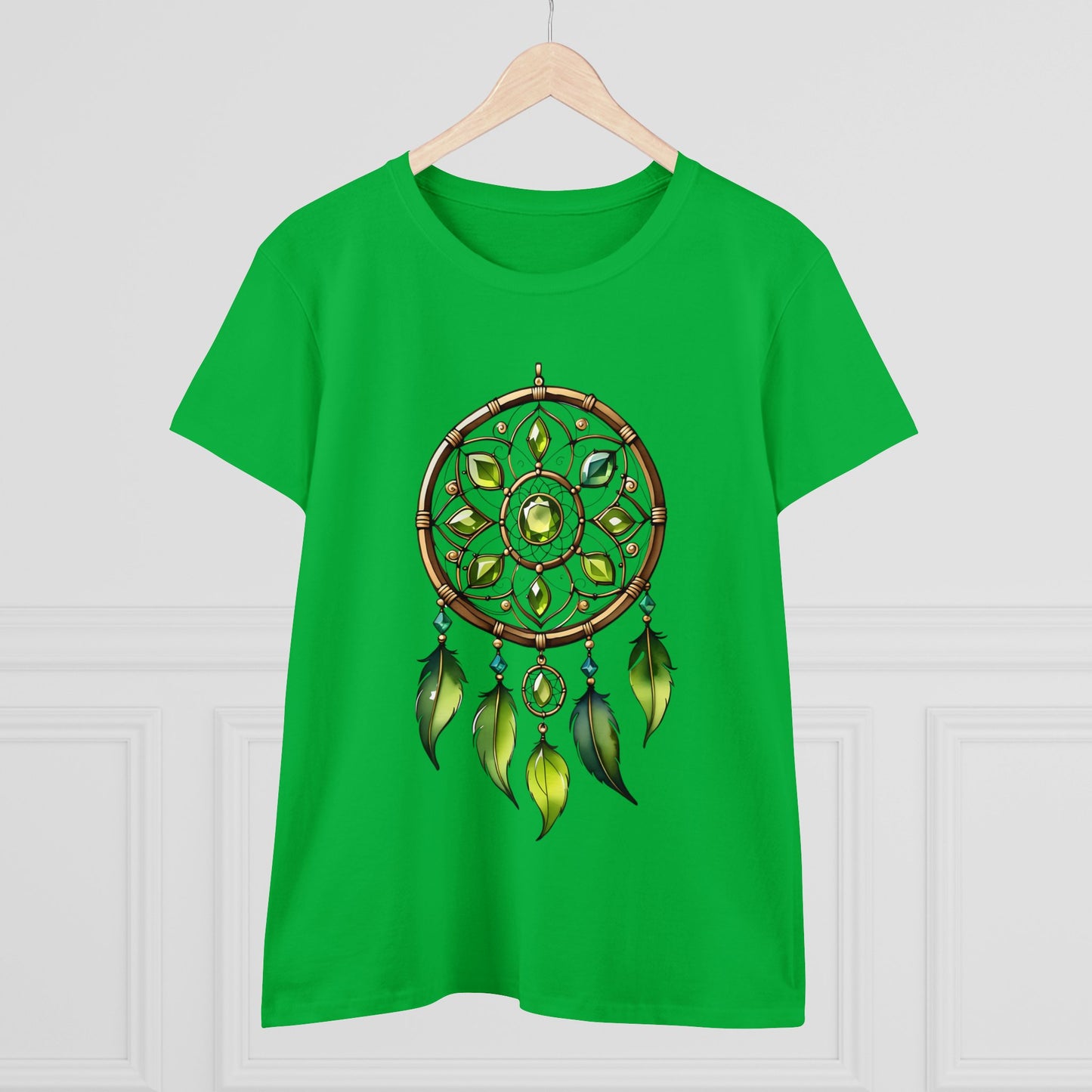Peridot Dream Catcher - Leo - Astrology - Women's Midweight Cotton Tee