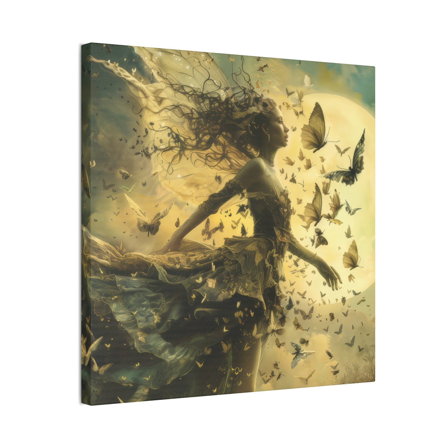 Butterflies and Fairies - Canvas Stretched, 0.75"