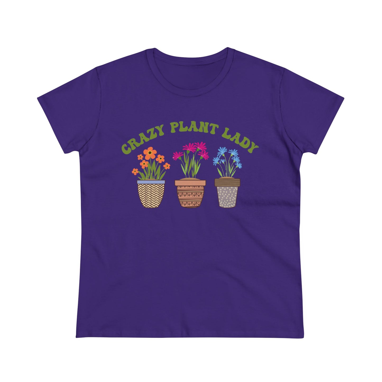 Crazy Plant Lady - Gardening - Women's Midweight Cotton Tee
