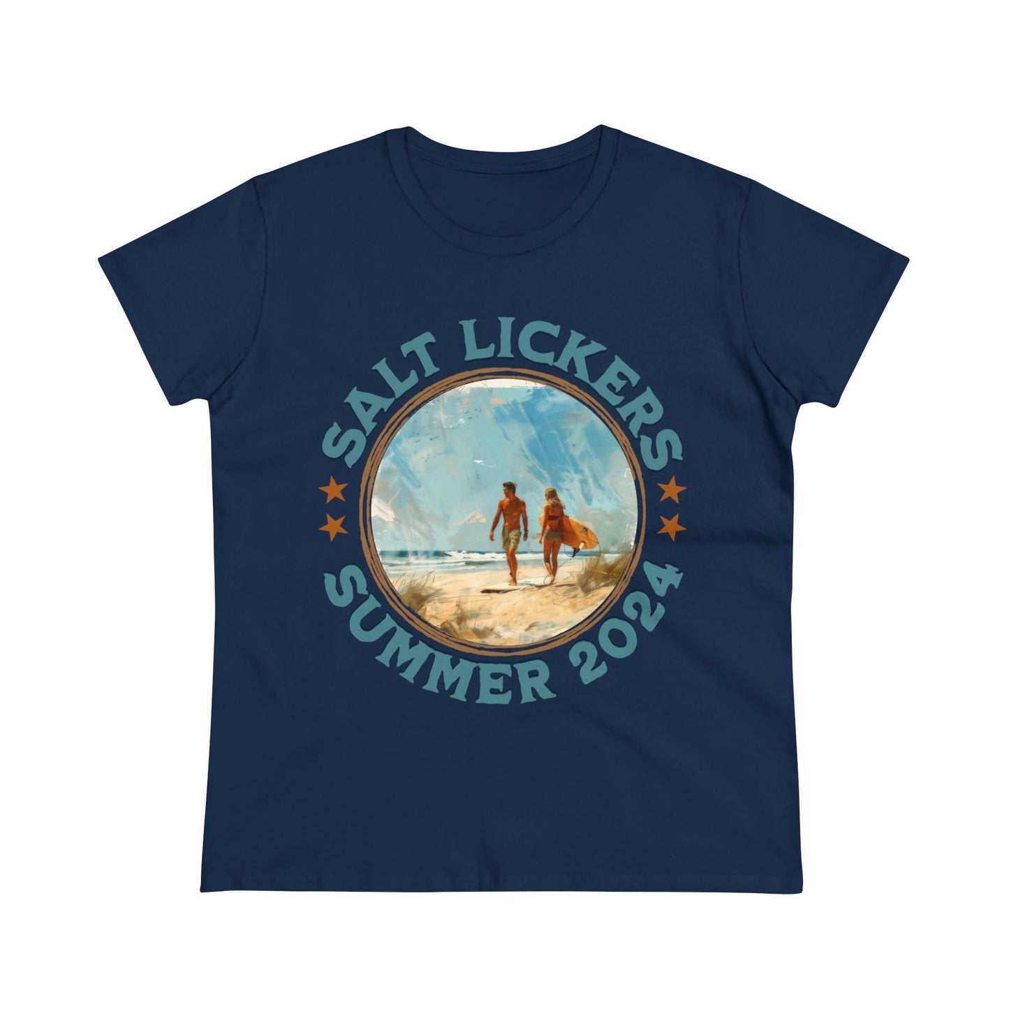Surfing - Women's Midweight Cotton Tee