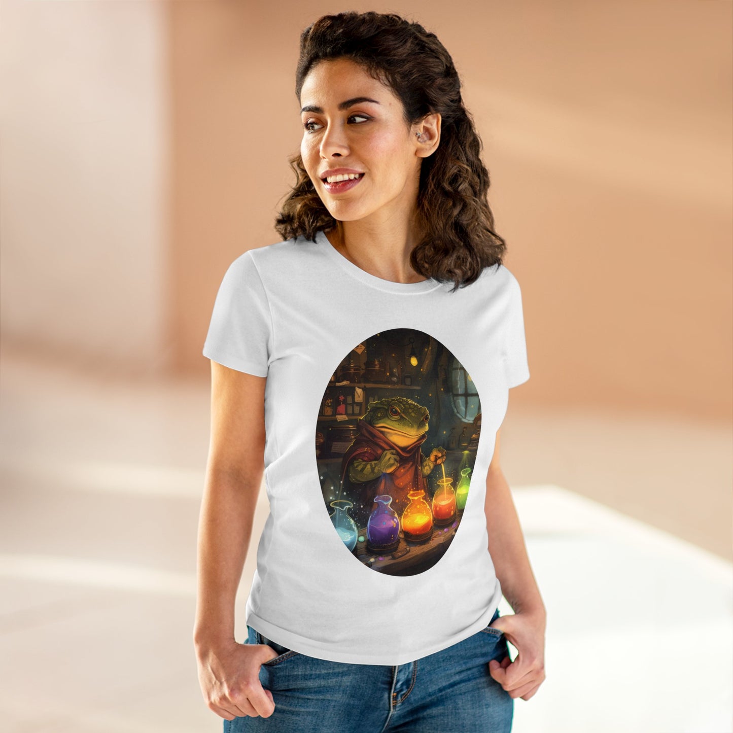 The Alchemist Toad - Fantasy - Women's Midweight Cotton Tee