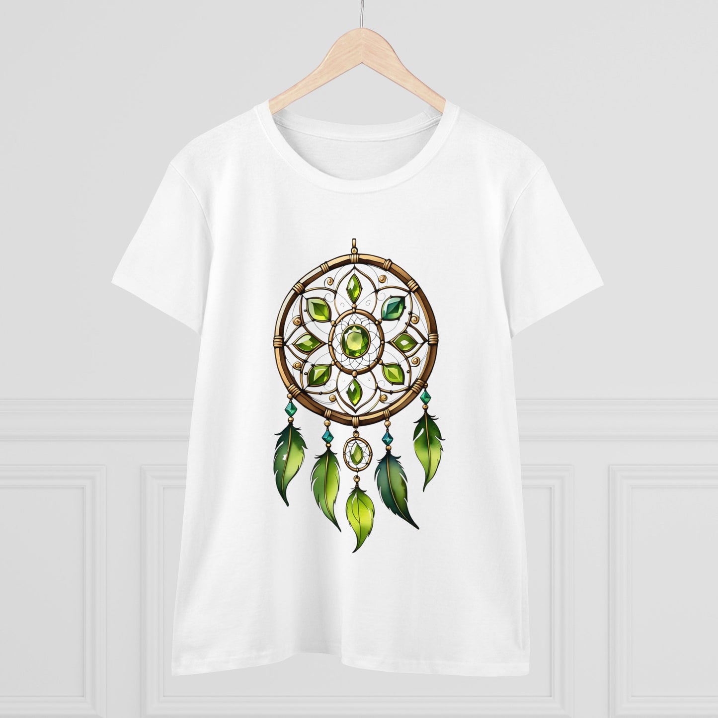 Peridot Dream Catcher - Leo - Astrology - Women's Midweight Cotton Tee