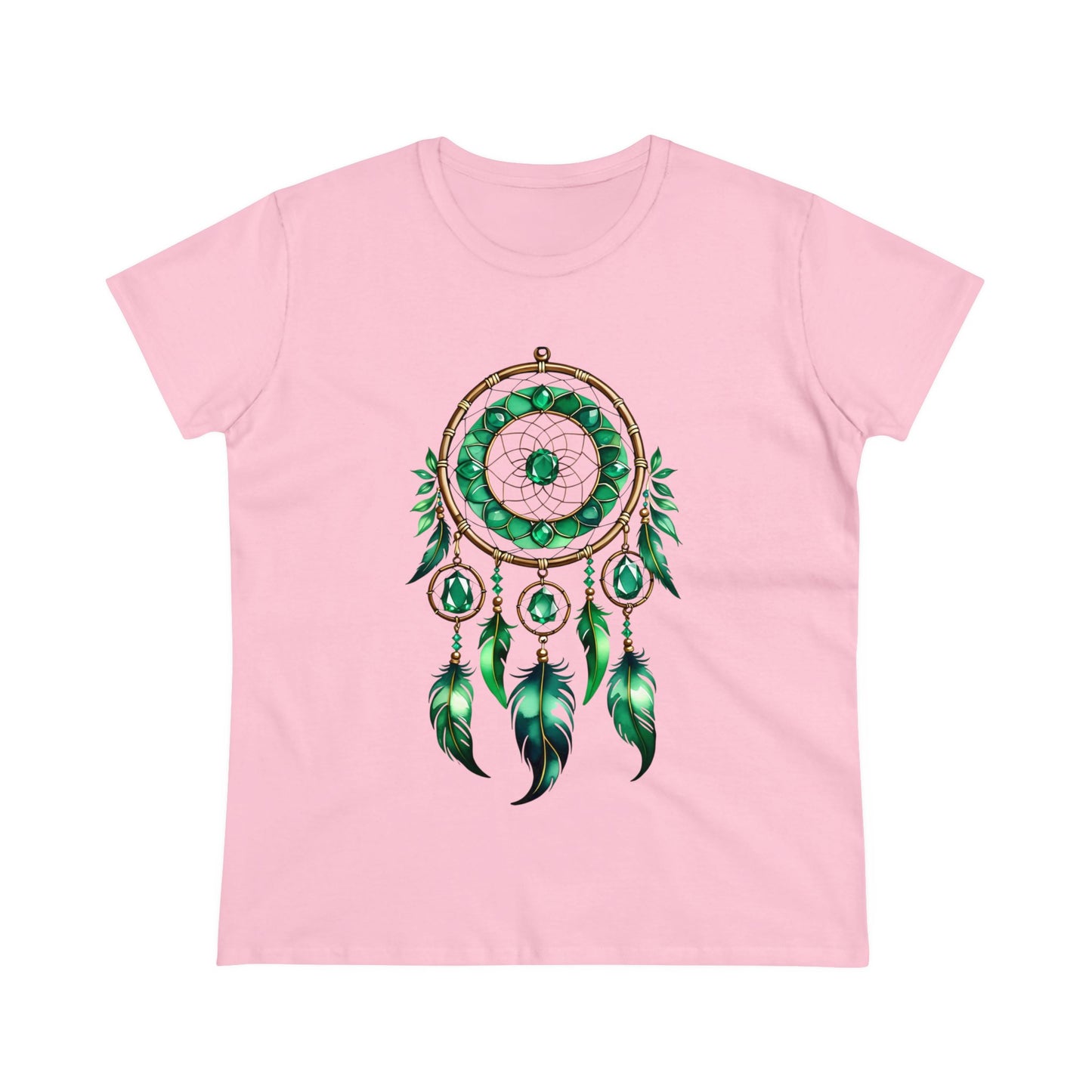 Emerald Dream Catcher - Taurus - Astrology - Women's Midweight Cotton Tee