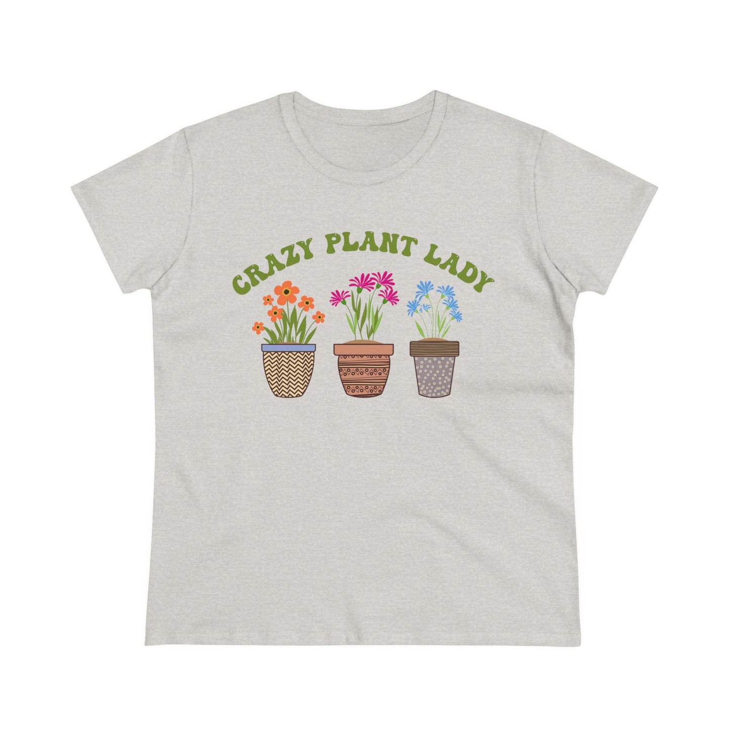 Crazy Plant Lady - Gardening - Women's Midweight Cotton Tee