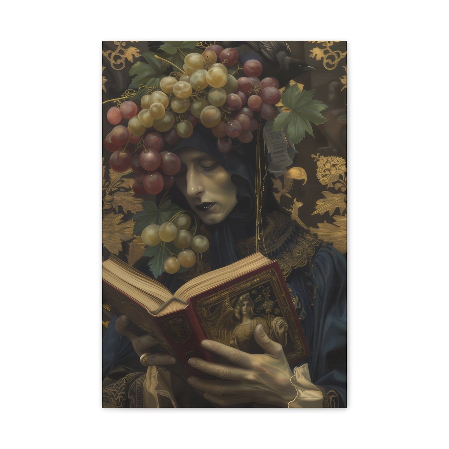 Solemn Book - Canvas Stretched, 0.75"