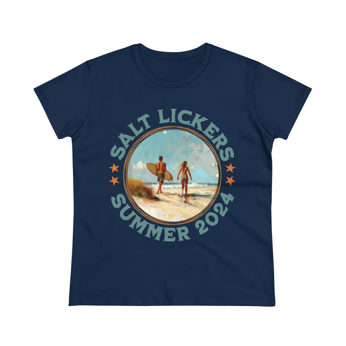 Surfing - Women's Midweight Cotton Tee