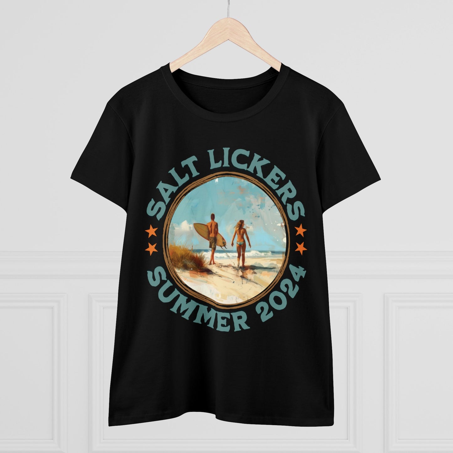 Surfing - Women's Midweight Cotton Tee