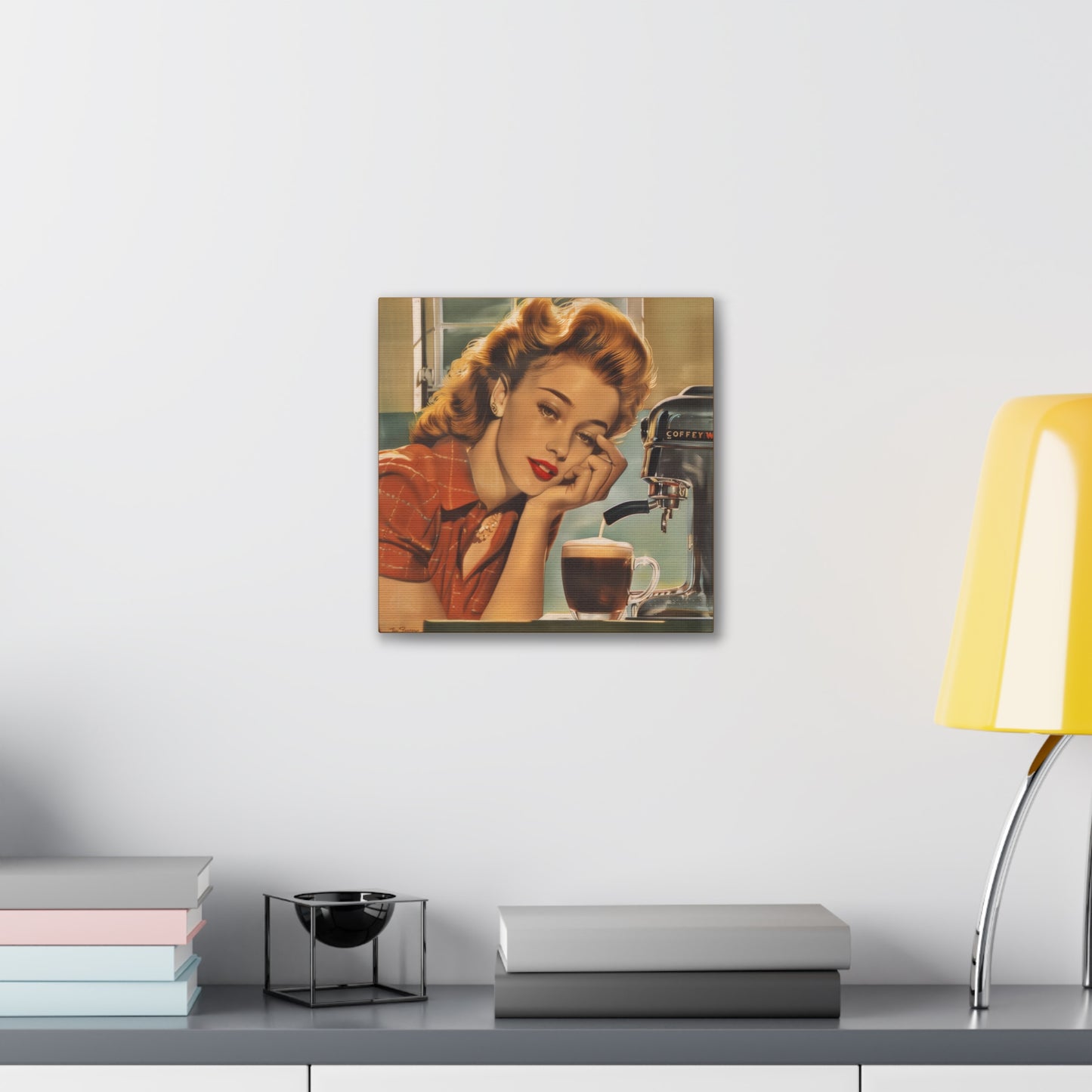 Dreaming of Coffee - Canvas Stretched, 0.75"