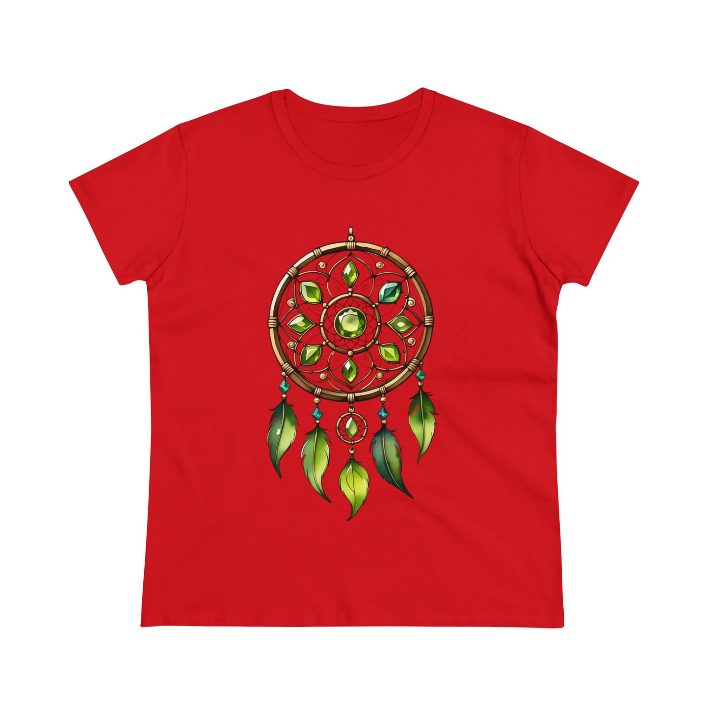 Peridot Dream Catcher - Leo - Astrology - Women's Midweight Cotton Tee