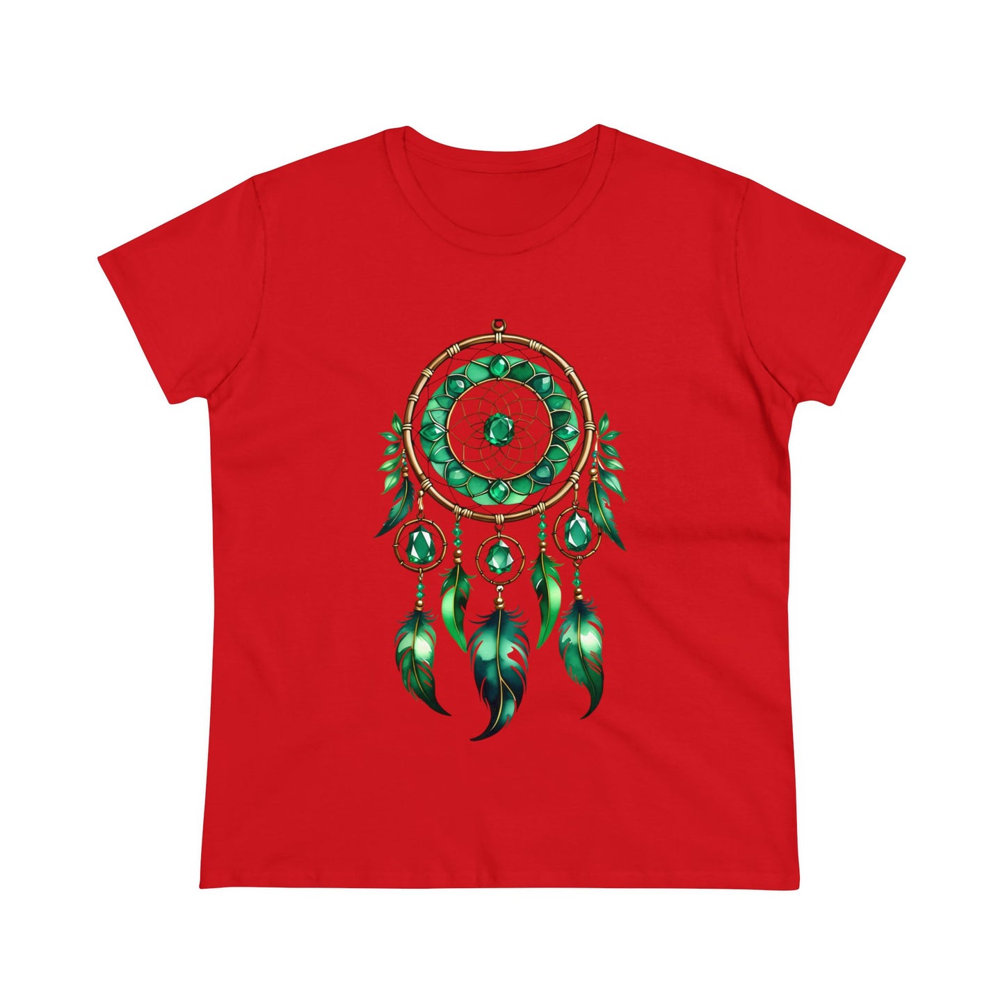 Emerald Dream Catcher - Taurus - Astrology - Women's Midweight Cotton Tee