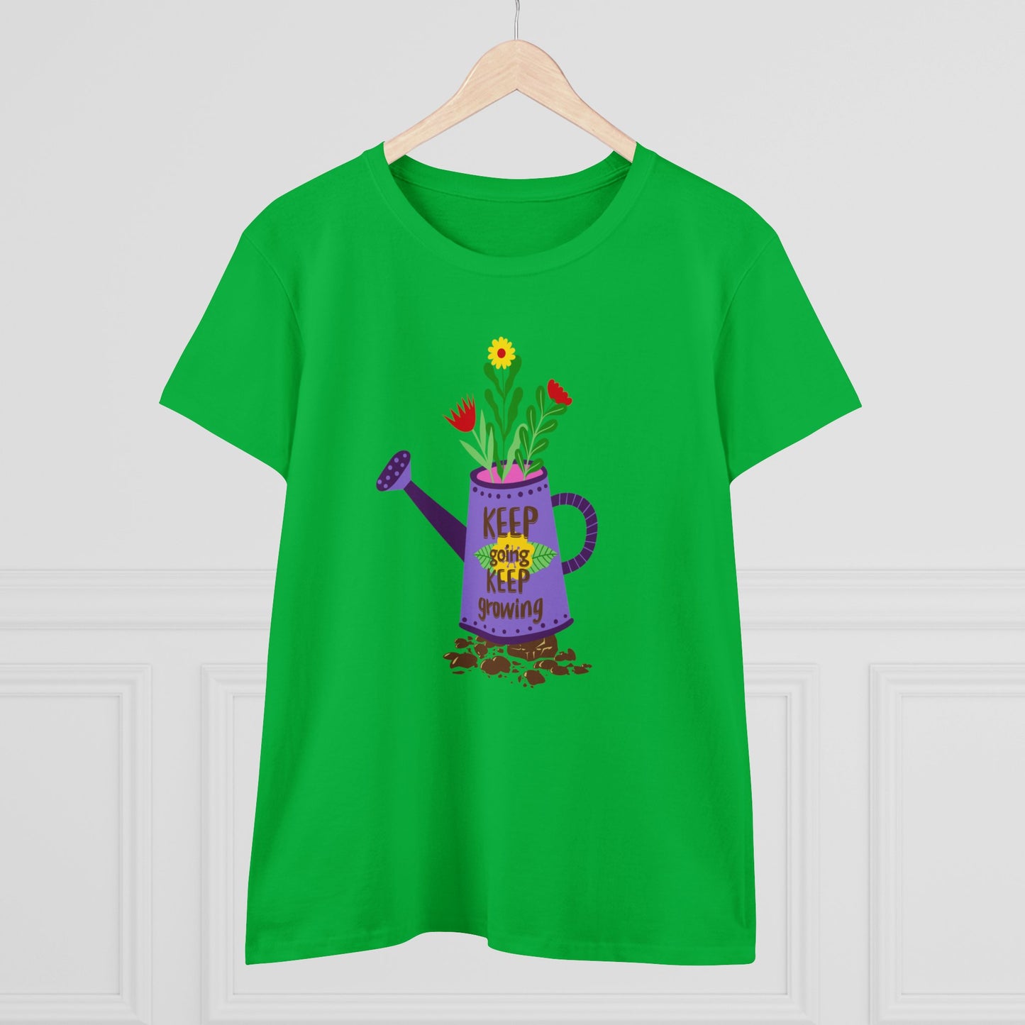 Keep Going Keep Growing - Gardening - Women's Midweight Cotton Tee