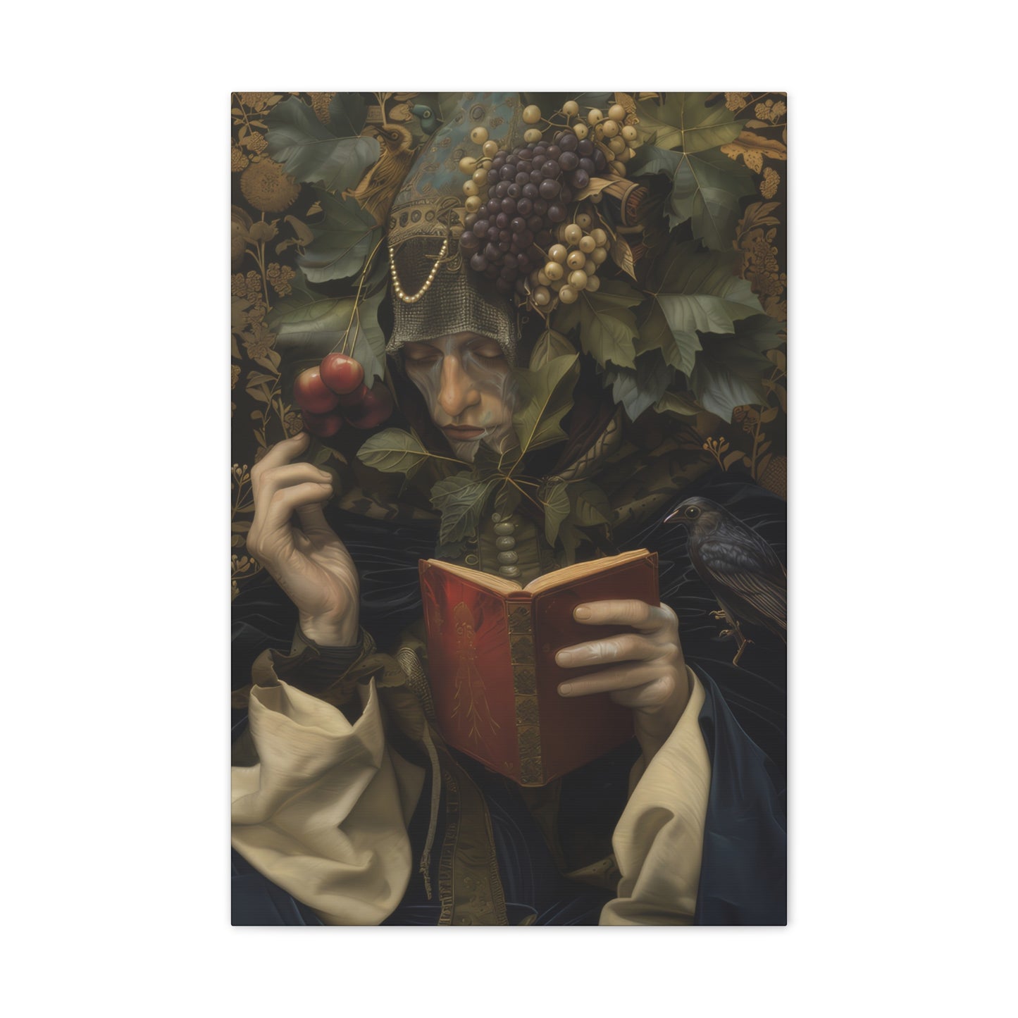 Solemn Book - Canvas Stretched, 0.75"
