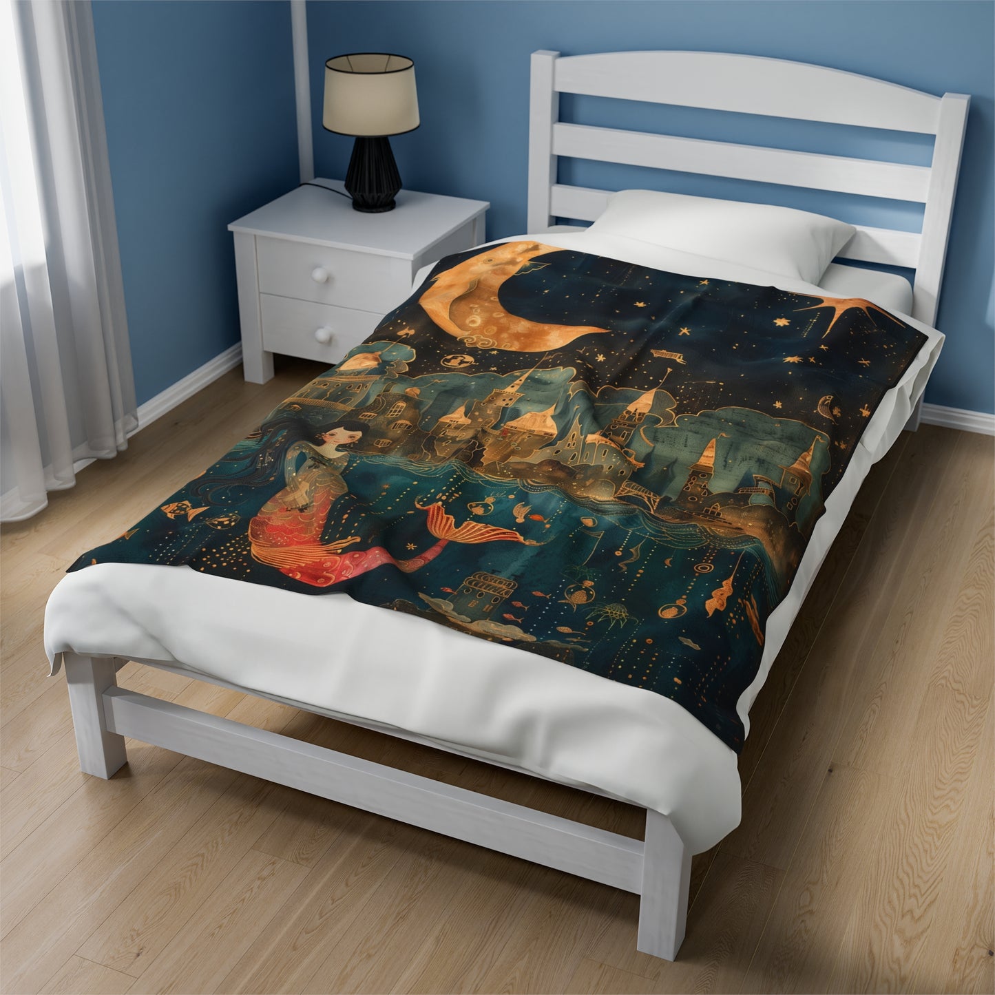 Mermaid - Velveteen Plush Blanket