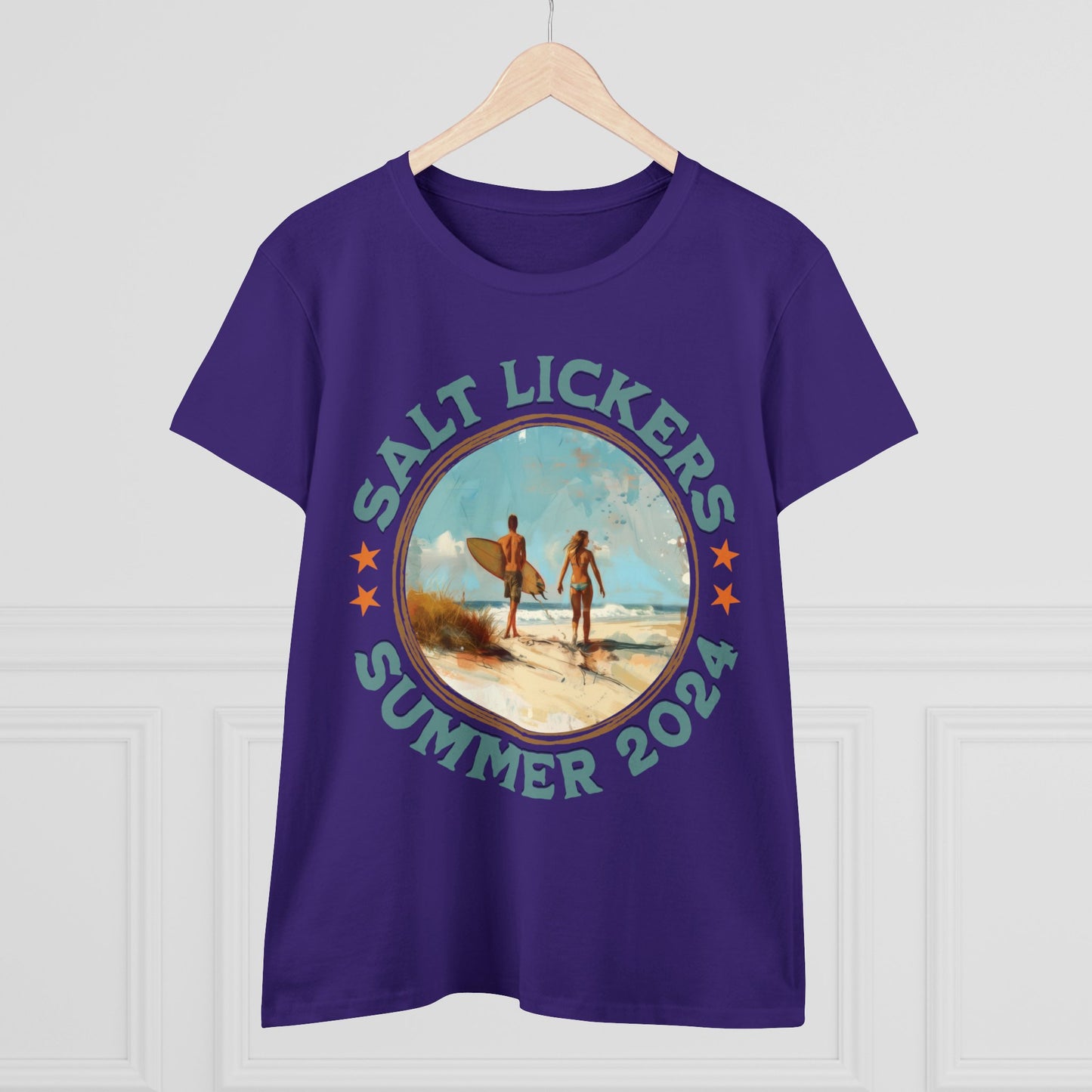 Surfing - Women's Midweight Cotton Tee