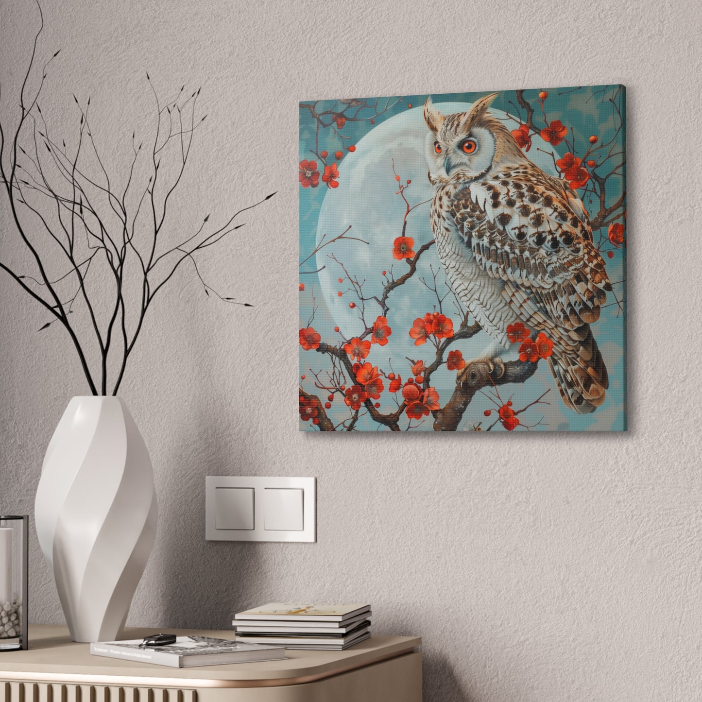 Owl - Canvas Stretched, 0.75"