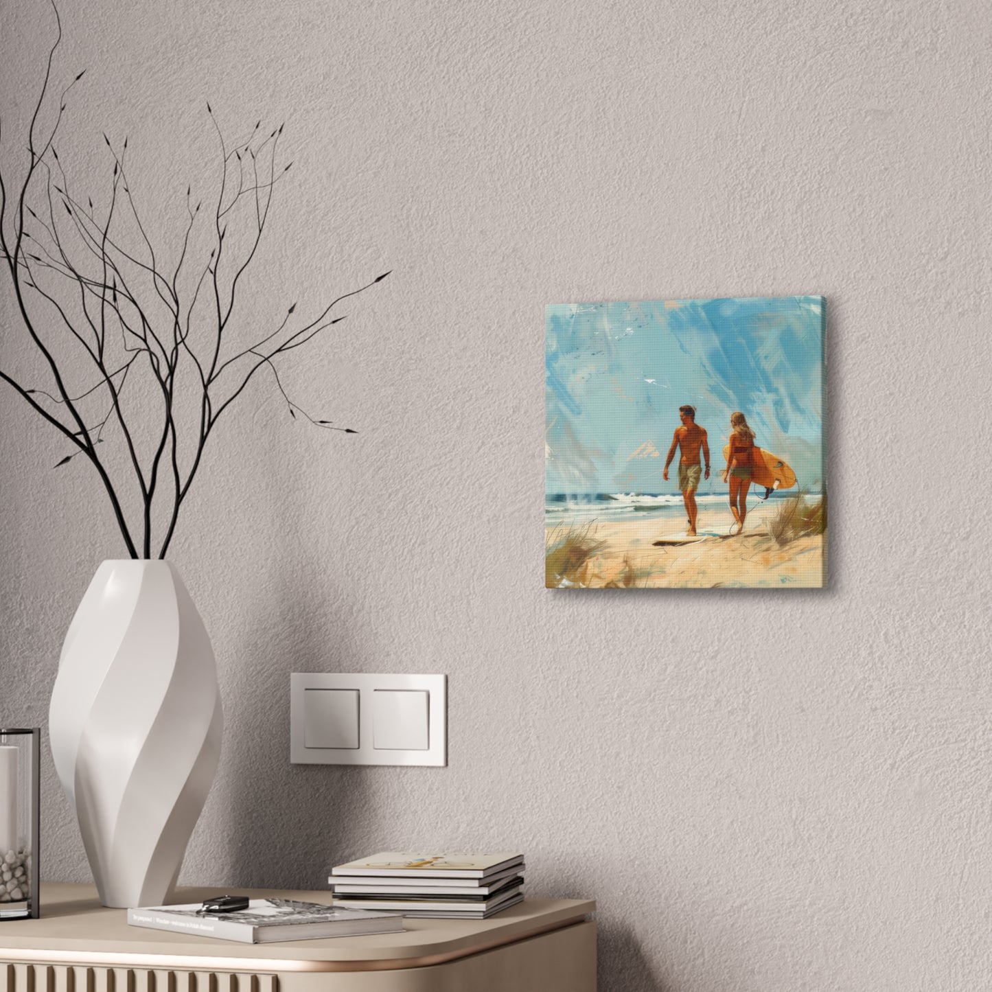 Beach and Surf - Canvas Stretched, 0.75"