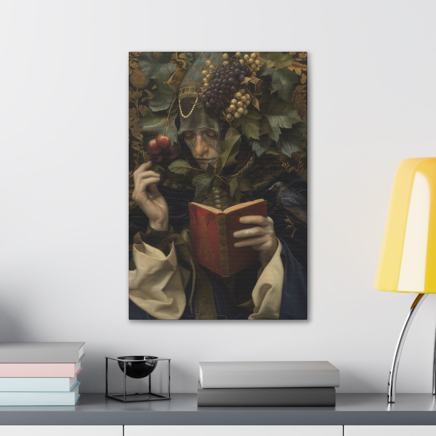 Solemn Book - Canvas Stretched, 0.75"