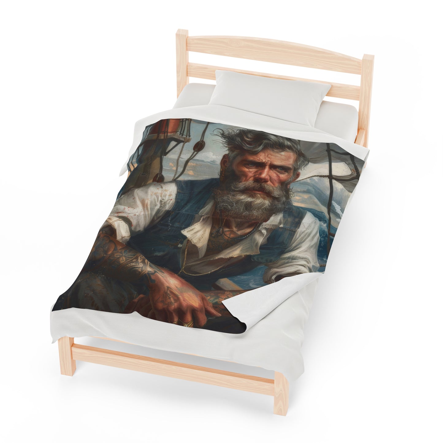 The Sailor - Velveteen Plush Blanket