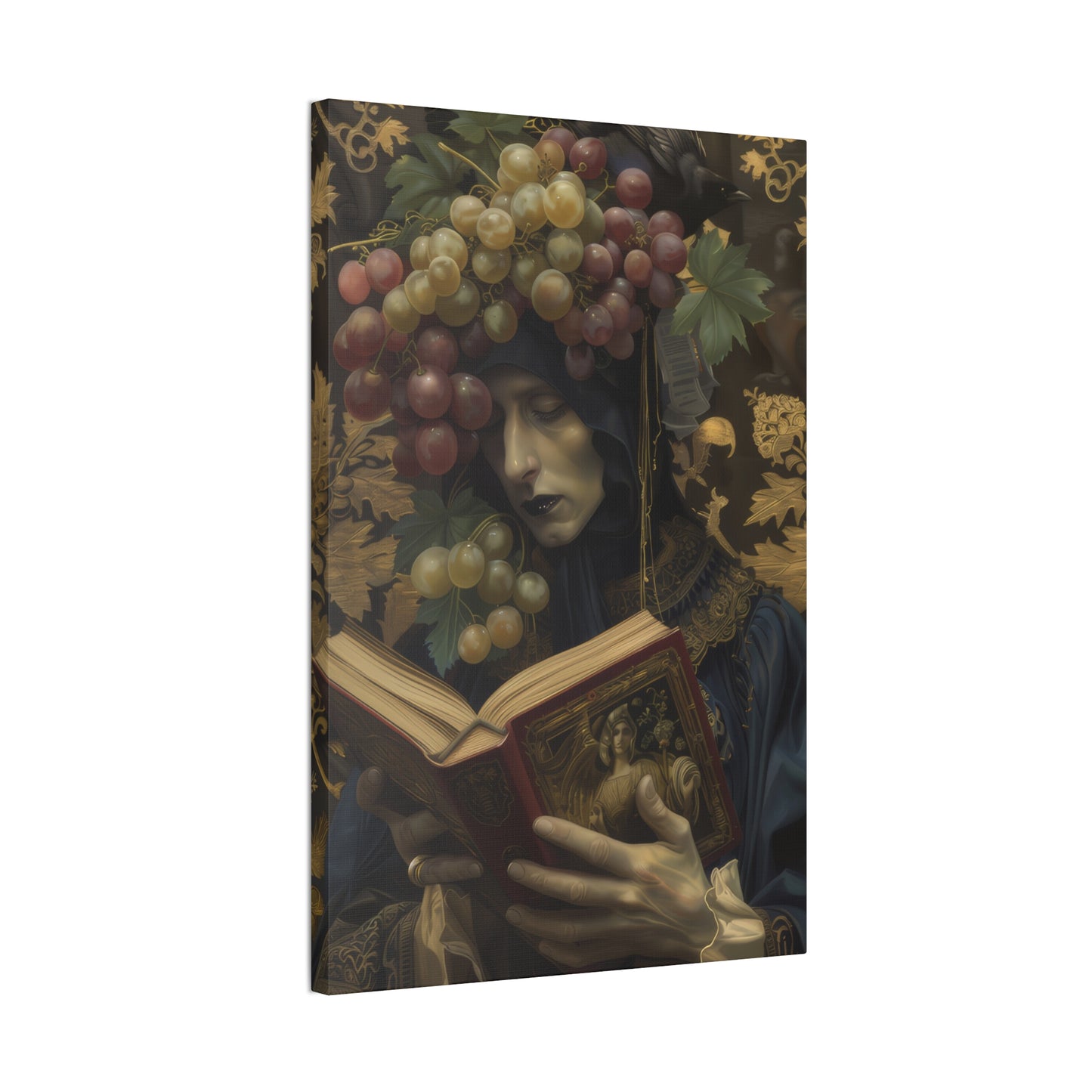 Solemn Book - Canvas Stretched, 0.75"