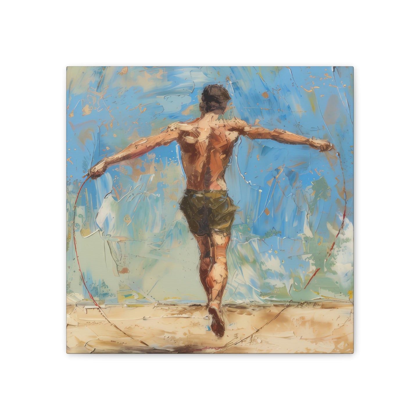 Skip Rope - Canvas Stretched, 0.75"