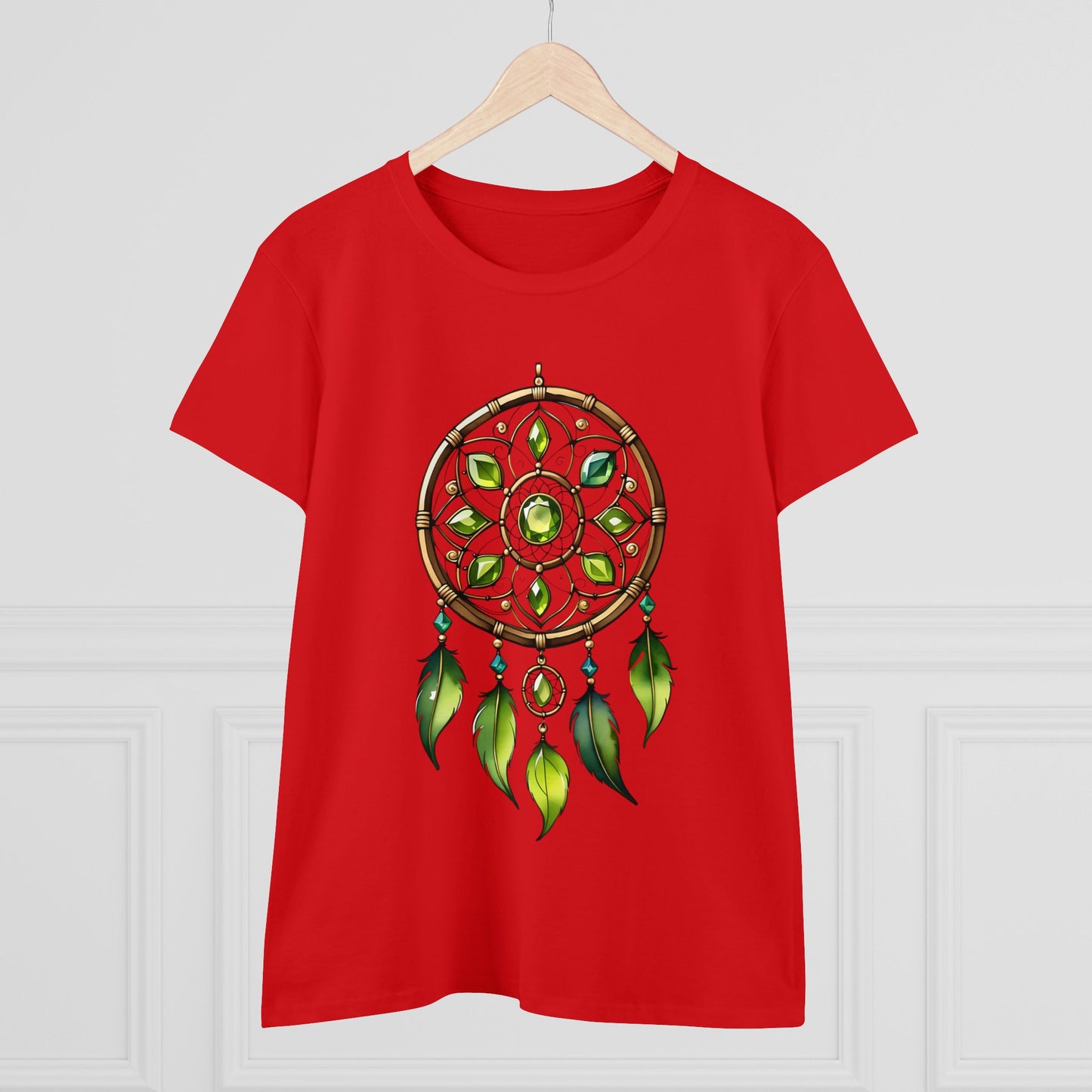 Peridot Dream Catcher - Leo - Astrology - Women's Midweight Cotton Tee