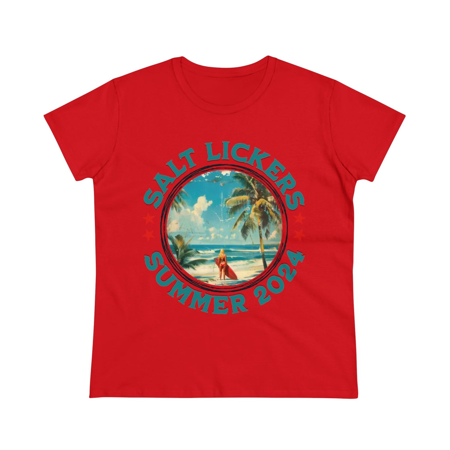 Surfing - Women's Midweight Cotton Tee
