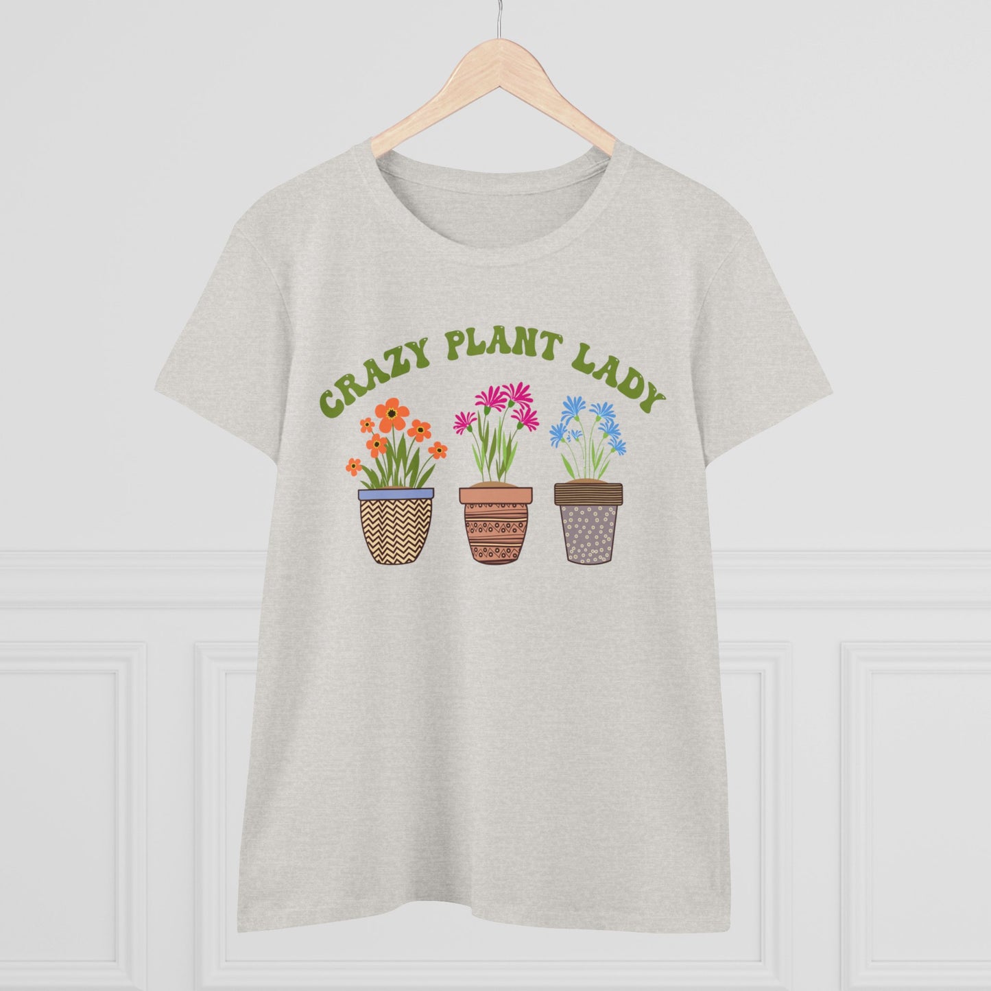 Crazy Plant Lady - Gardening - Women's Midweight Cotton Tee