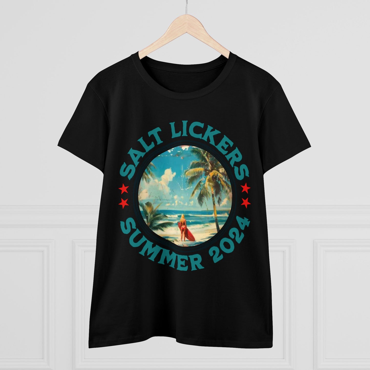 Surfing - Women's Midweight Cotton Tee