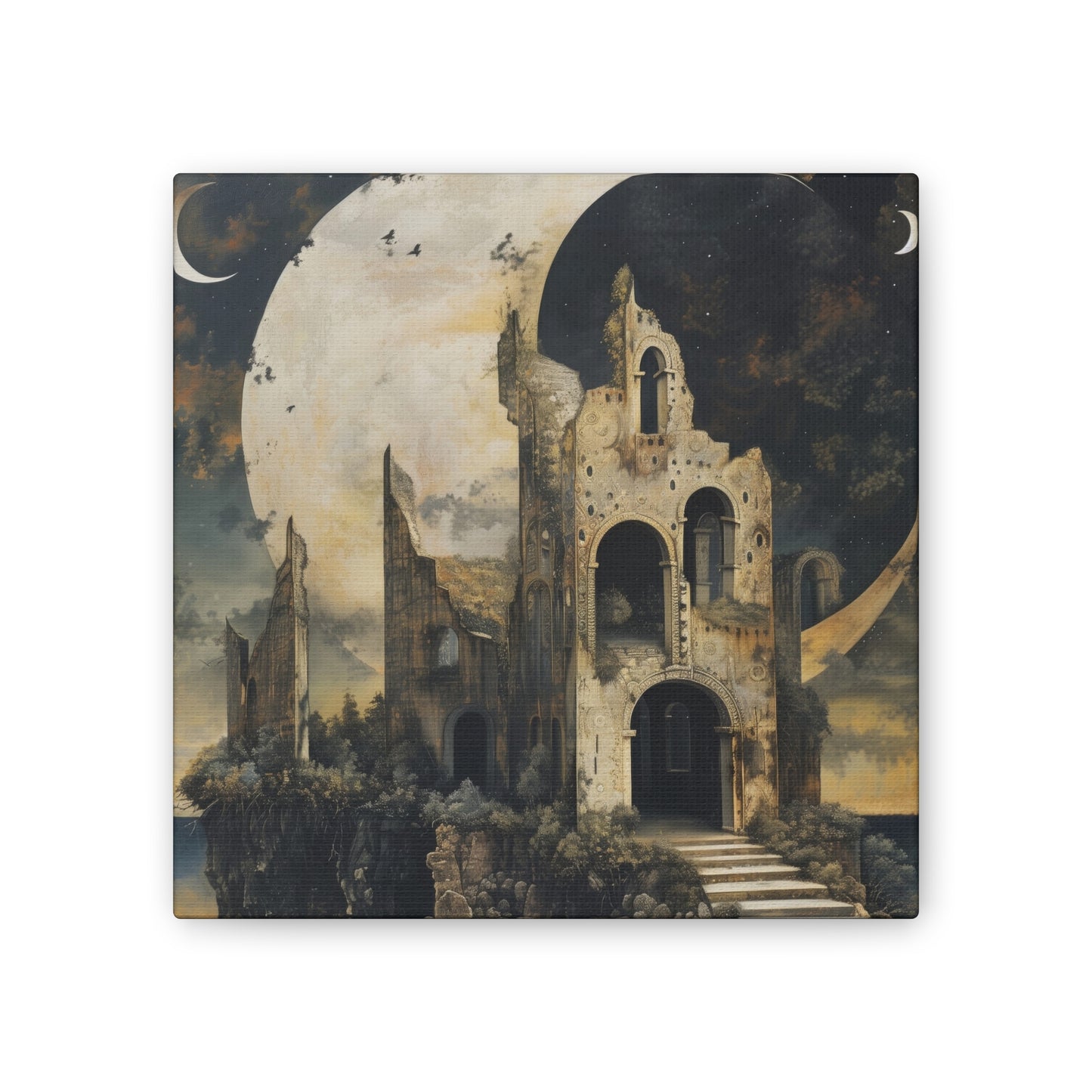 Night's Castle - Canvas Stretched, 0.75"