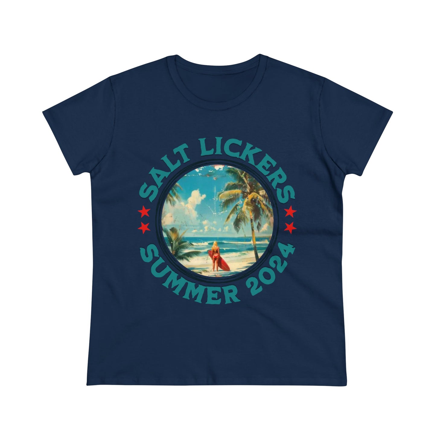 Surfing - Women's Midweight Cotton Tee