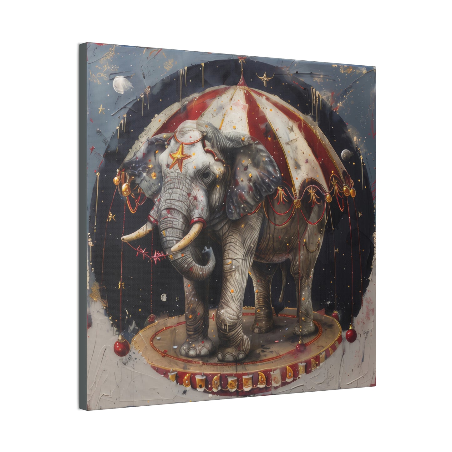 Circus Elephant - Canvas Stretched, 0.75"