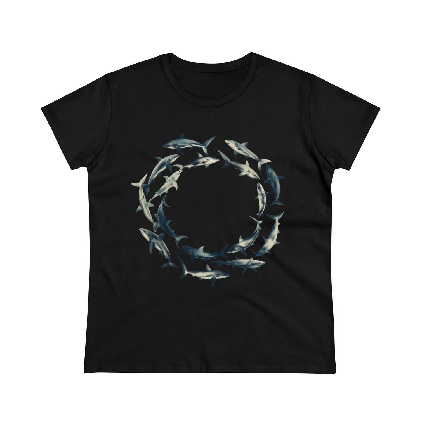 Sharks - Women's Midweight Cotton Tee