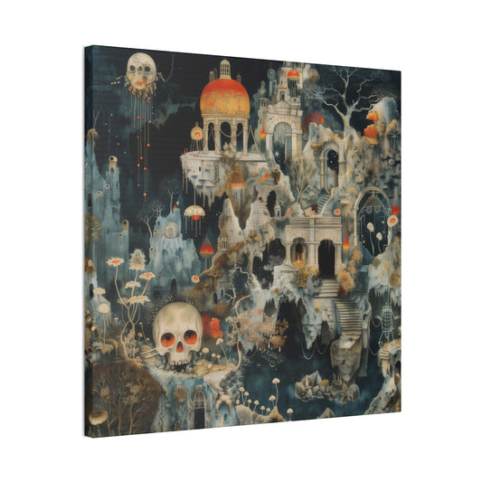 Skull Town - Canvas Stretched, 0.75"