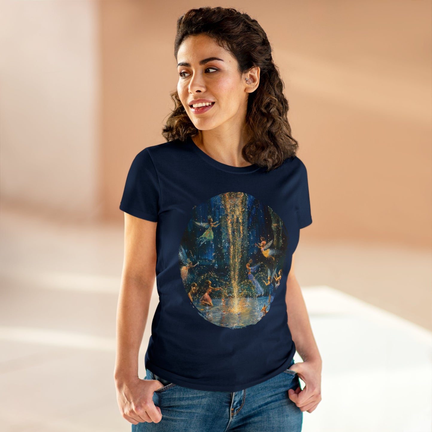 Fairy Celebration - Fantasy - Women's Midweight Cotton Tee