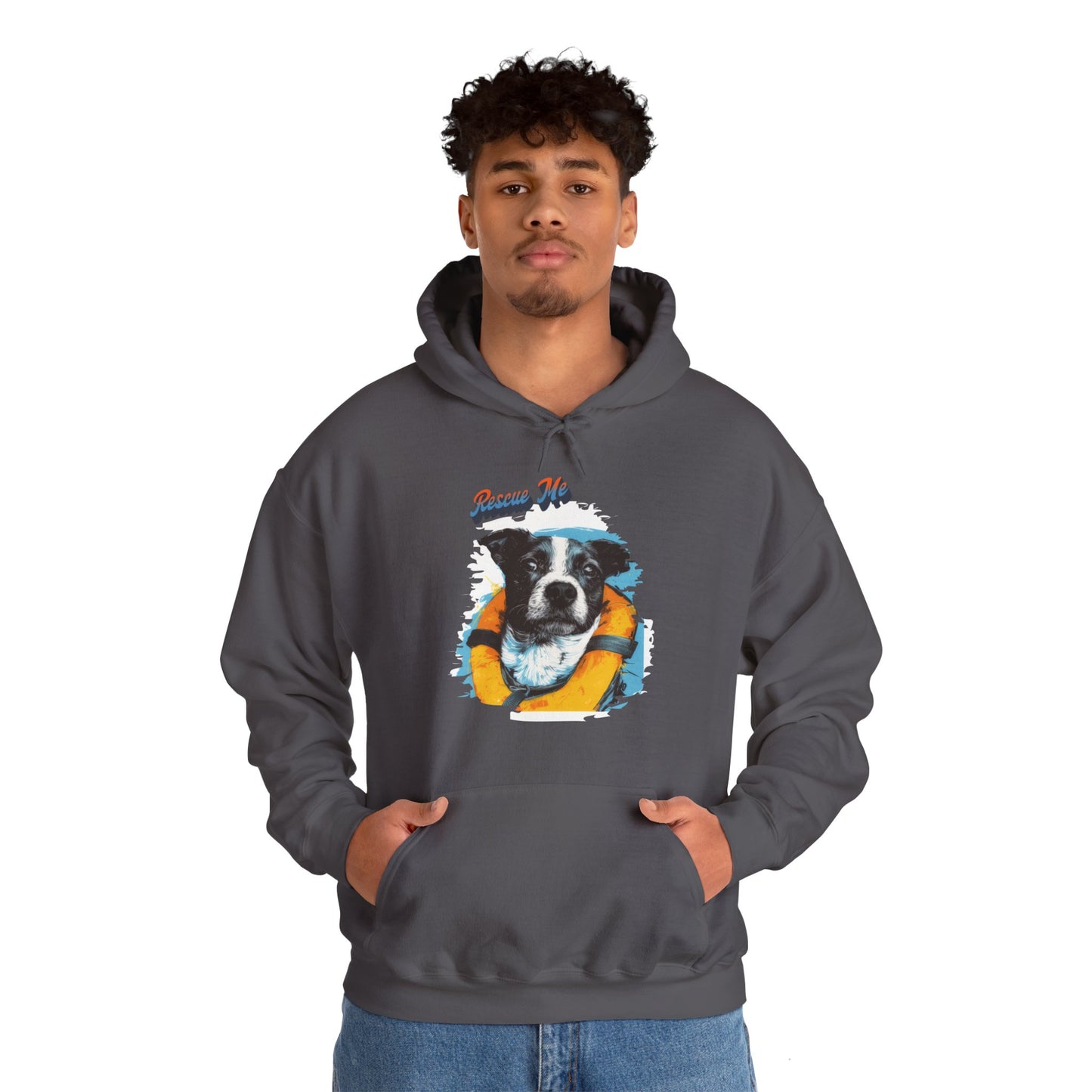 Rescue Dog - Unisex Heavy Blend™ Hooded Sweatshirt