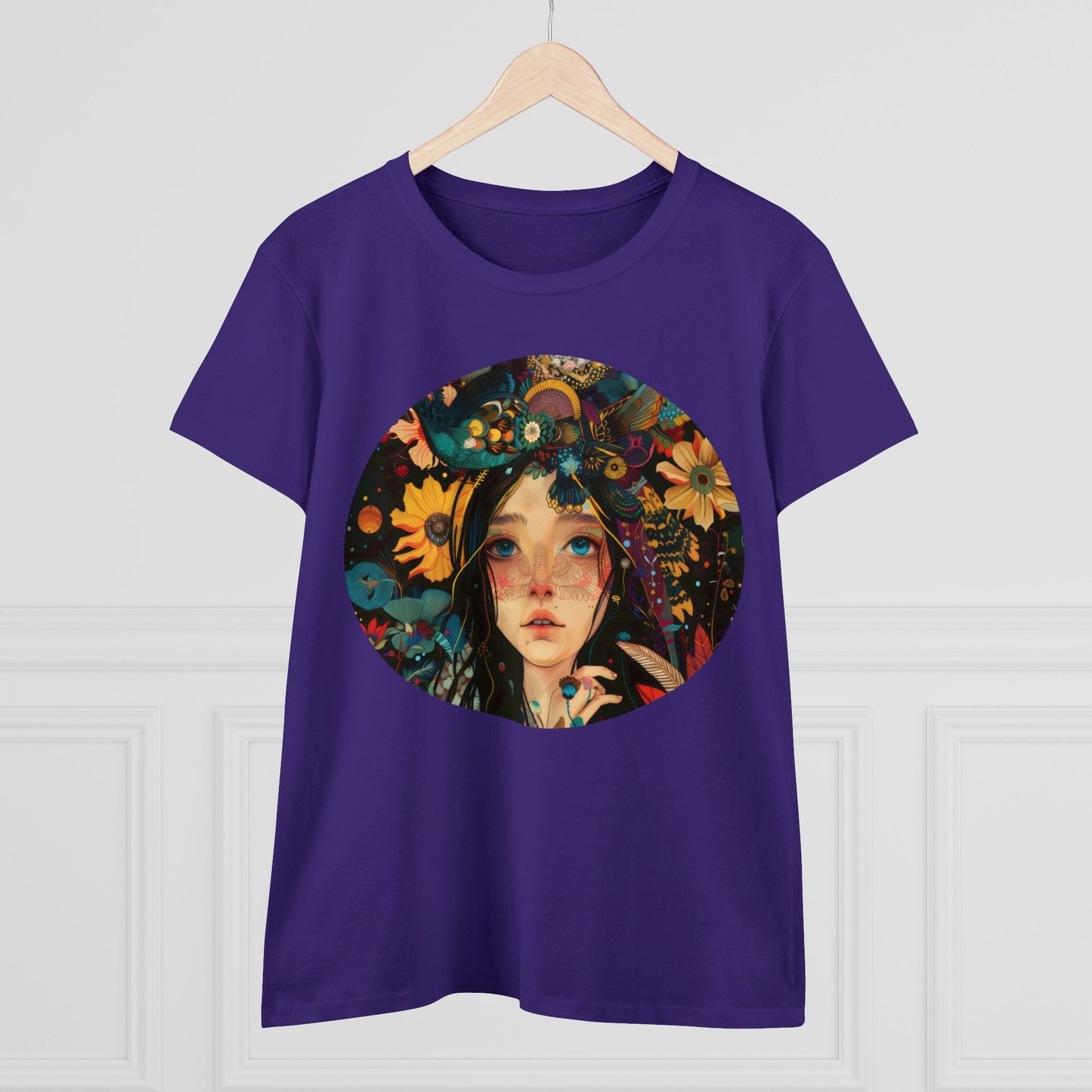 Flower Girl - Women's Midweight Cotton Tee