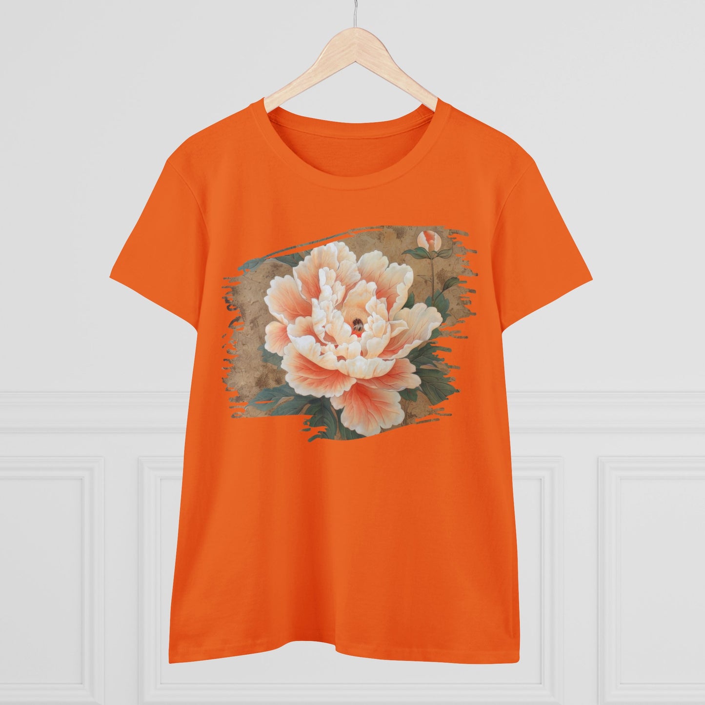 Peony - Flower - Women's Midweight Cotton Tee