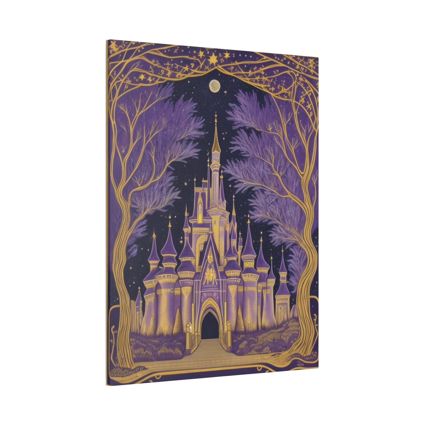 Purple Castle - Canvas Stretched, 0.75"