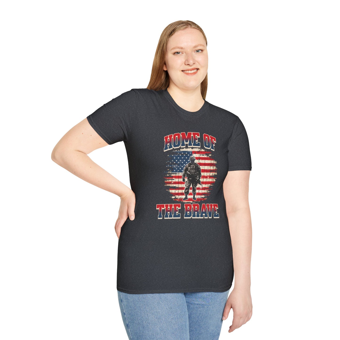 Home of the Brave - Unisex Softstyle T-Shirt