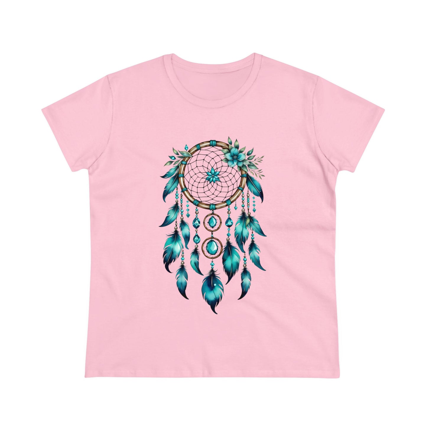 Turquoise Dream Catcher - Sagittarius - Astrology - Women's Midweight Cotton Tee