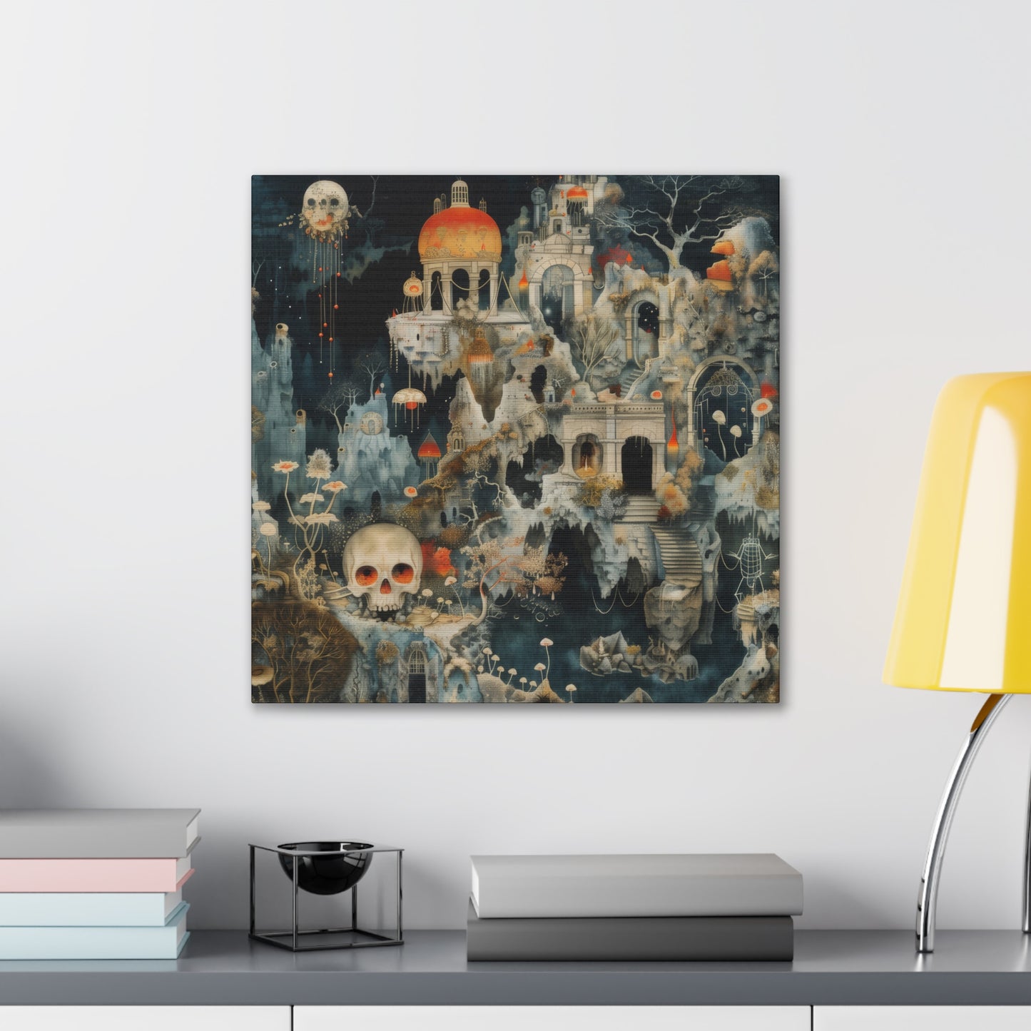 Skull Town - Canvas Stretched, 0.75"