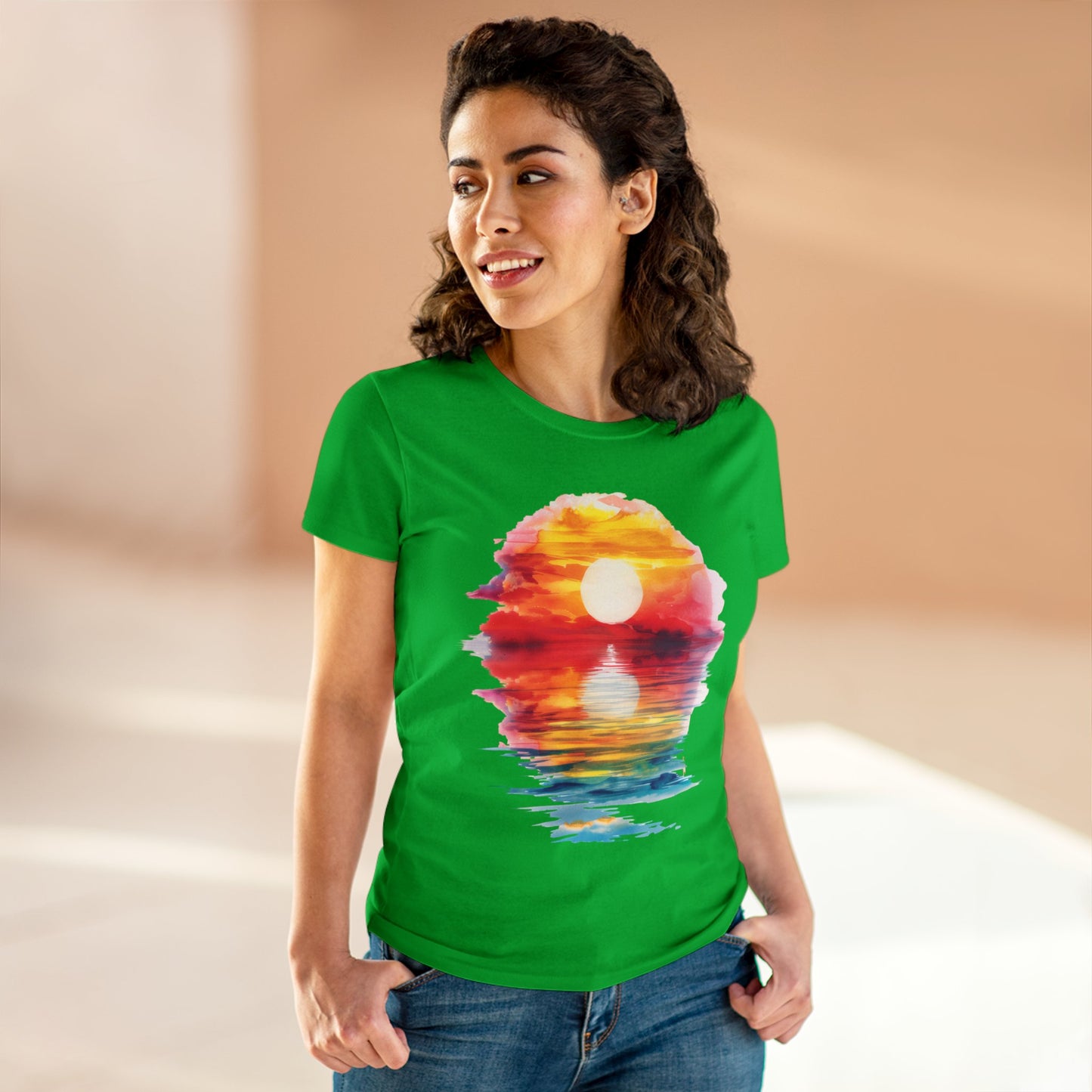 Sunrise - Women's Midweight Cotton Tee