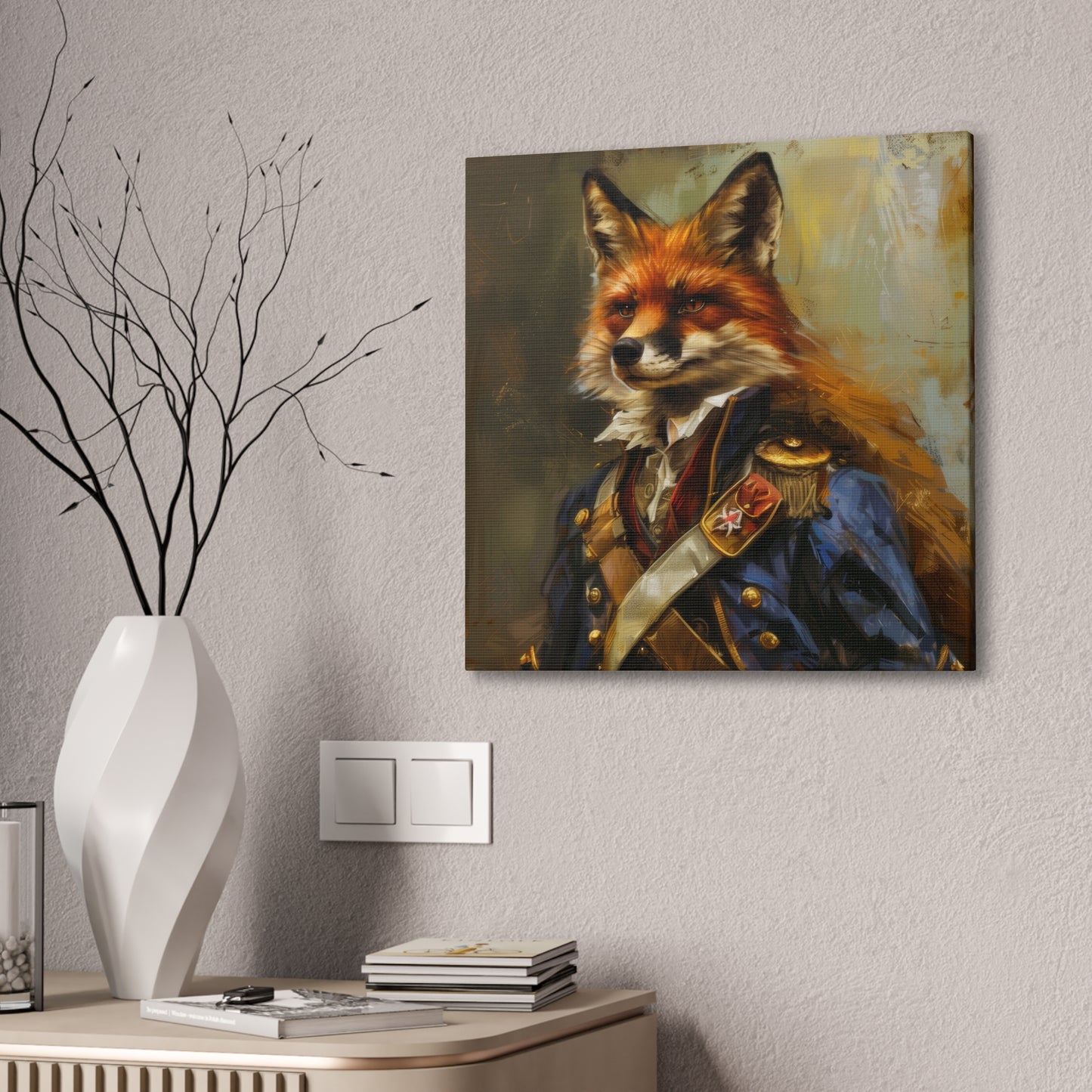 Major Fox - Canvas Stretched, 0.75"