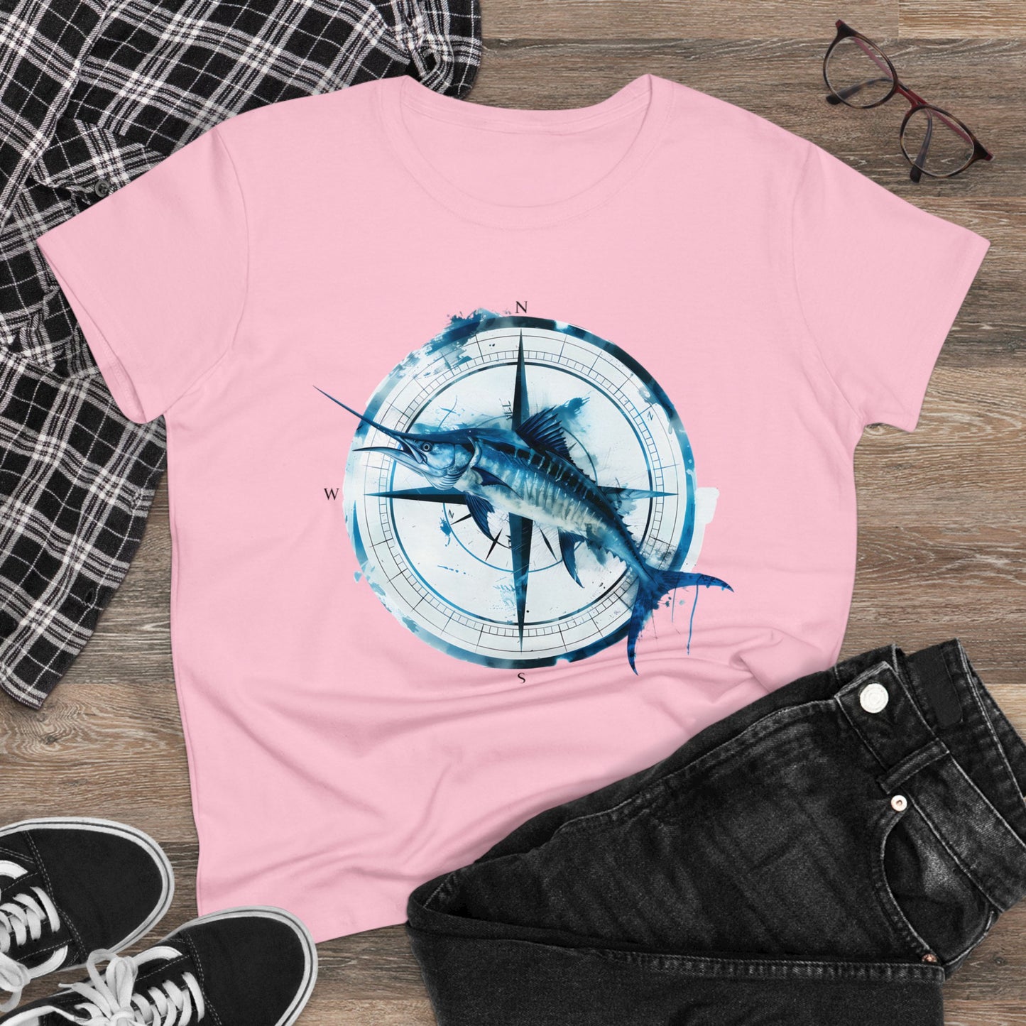 Marlin - Women's Midweight Cotton Tee