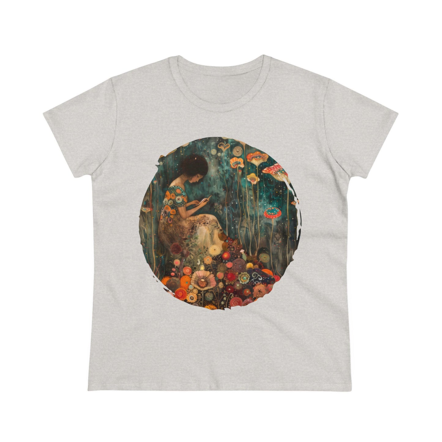 Mushroom Girl - Women's Midweight Cotton Tee