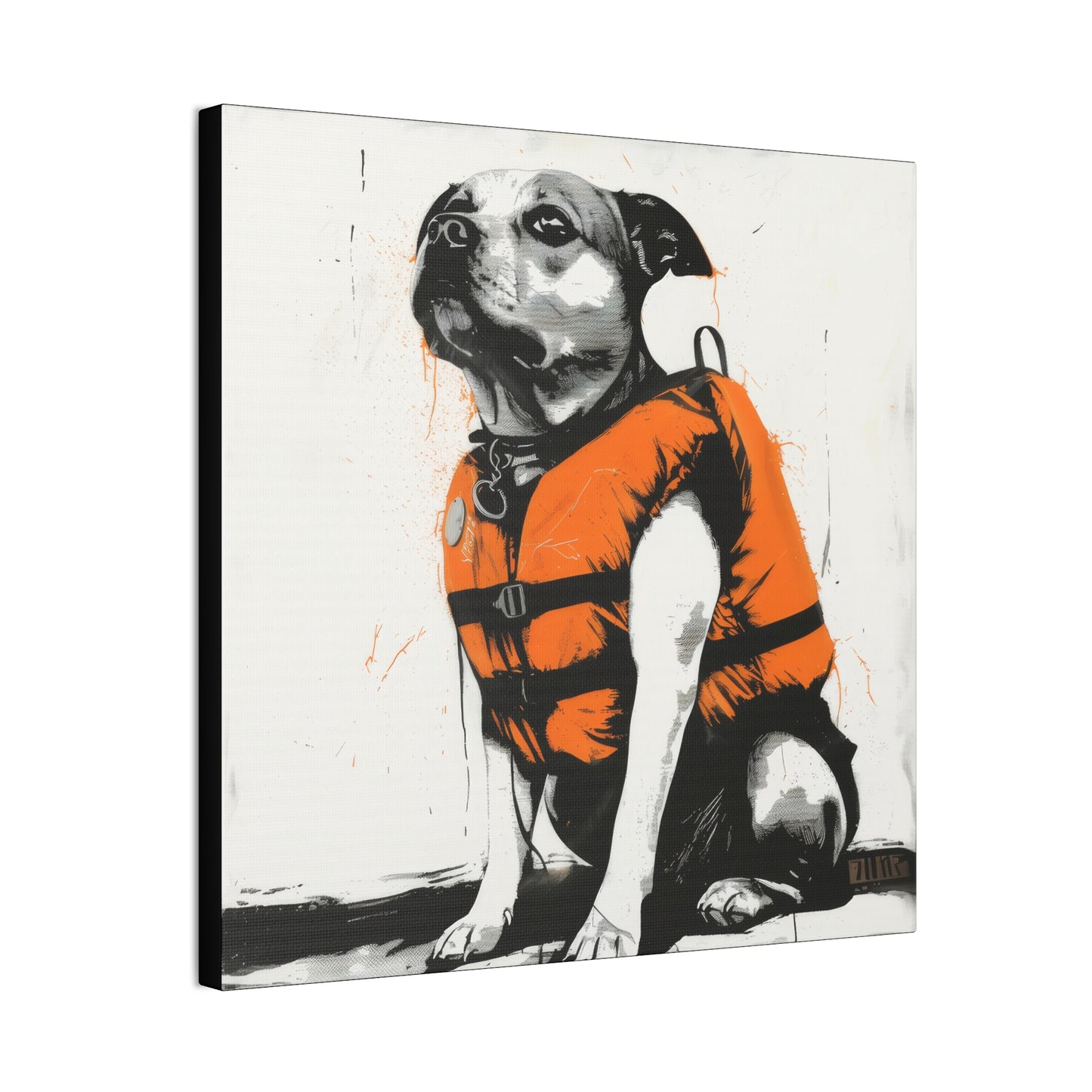 Water Dog - Canvas Stretched, 0.75"